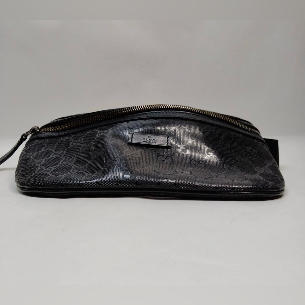 Gucci Black Monogram Belt Bag - Picture 9 of 13